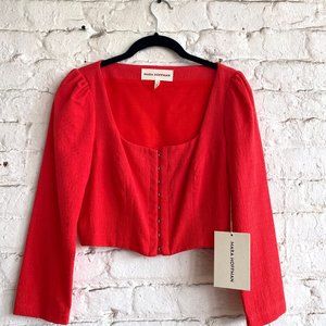 Mara Hoffman Runa Top in Red size 0
